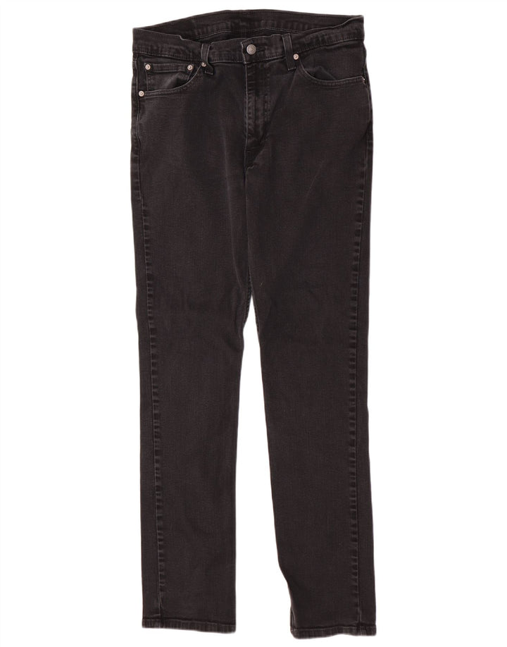 Levi's Herren 511 Slim Jeans W36 L34 Schwarze Baumwolle