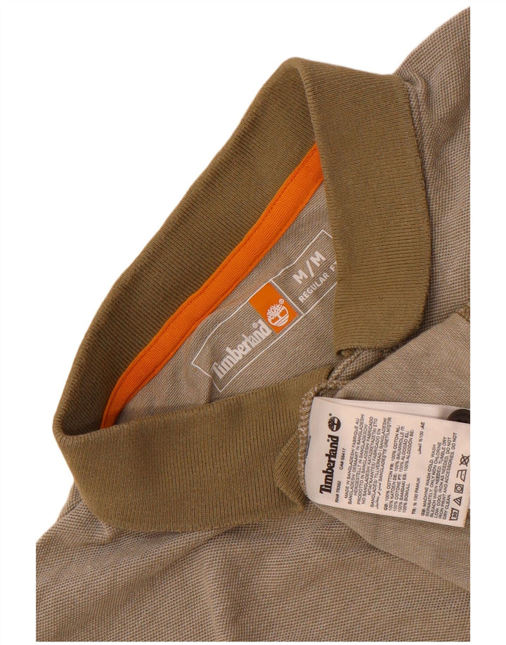 Timberland Herren-Poloshirt mit normaler Passform, mittlere Khaki-Baumwolle