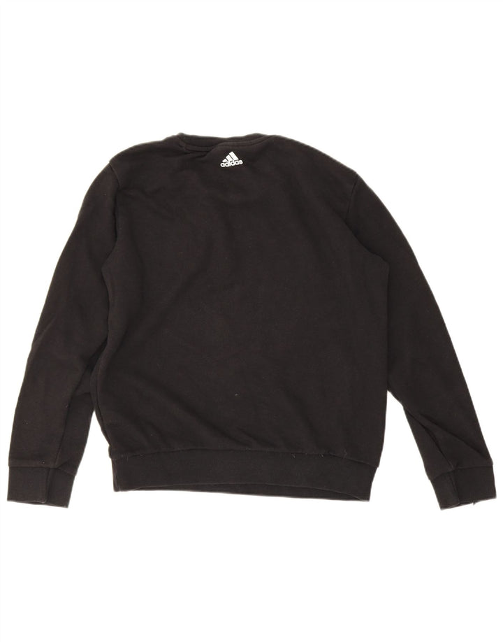 Adidas Damen Graphic Oversized Sweatshirt Pullover UK 8/10 Small Schwarz