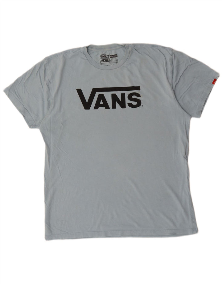 Vans Herren-T-Shirt mit Grafik, groß, aus blauer Baumwolle
