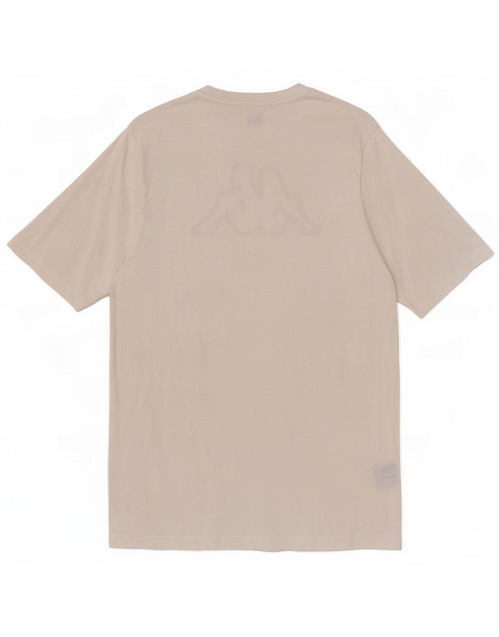 Kappa Herren-T-Shirt mit Grafik, groß, aus weißer Baumwolle