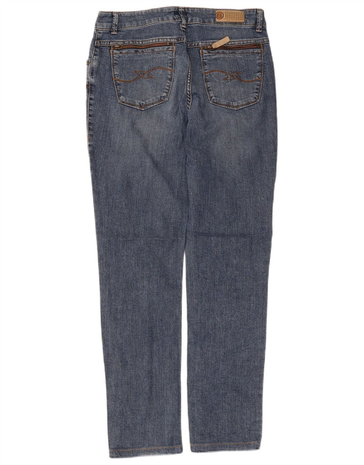 Trussardi Damen Slim Jeans W27 L28 Blaue Baumwolle