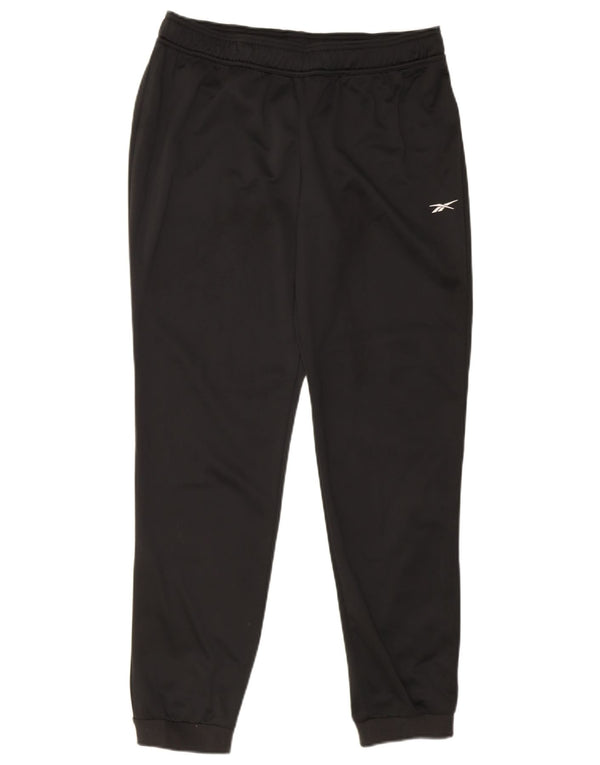 Reebok Damen Trainingshose Jogger UK 12/14 Medium Schwarz Polyester