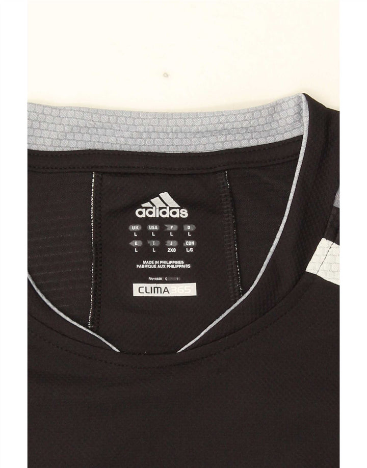 Adidas Herren Climacool T-Shirt Top Large Schwarz Colourblock