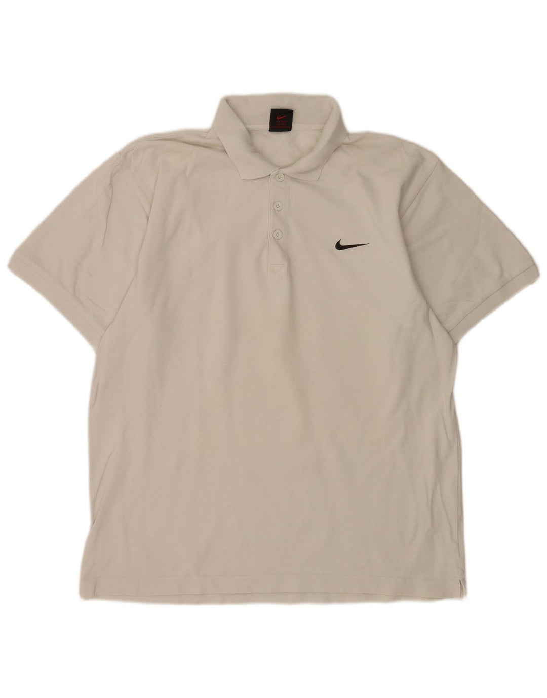 Nike Herren Poloshirt UK 39/41 Mittelweiße Baumwolle