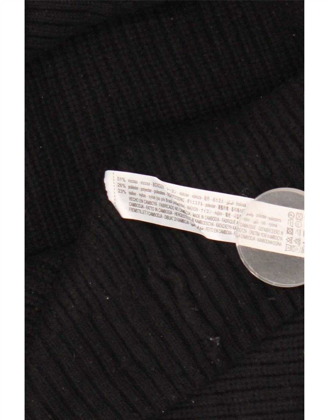 Schulterfreier Rollkragenpullover von Zara für Damen, Gr. 14, mittelschwarz