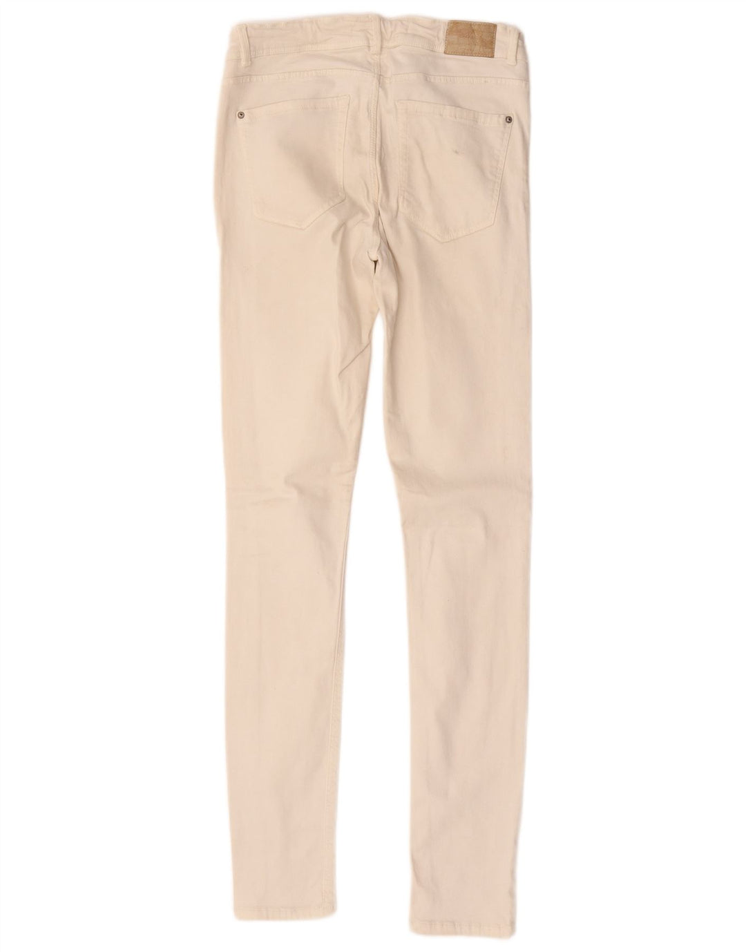 Zara Damen Röhrenjeans W28 L31 Beige