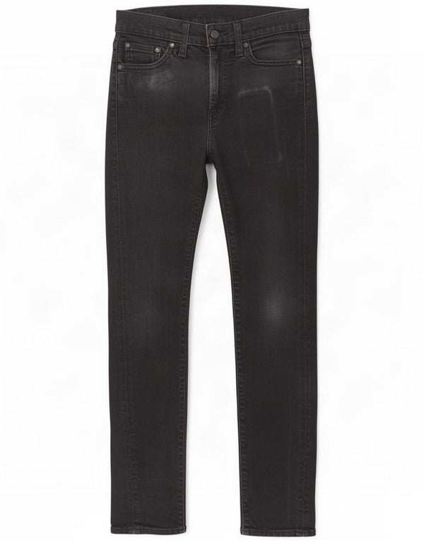 Levi's Mens Skinny Jeans W30 L32 Black Cotton