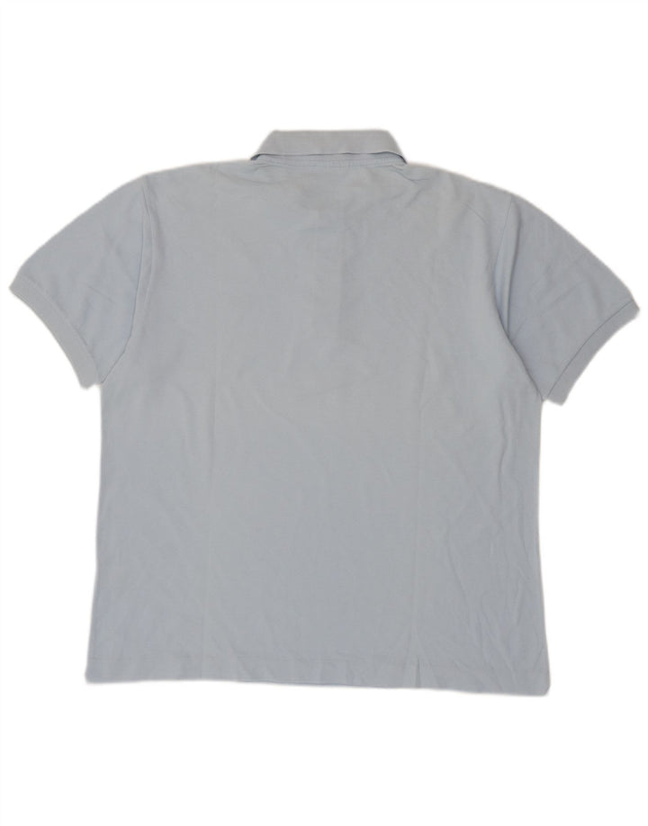 Lacoste Herren-Poloshirt, Größe 5, groß, blaue Baumwolle