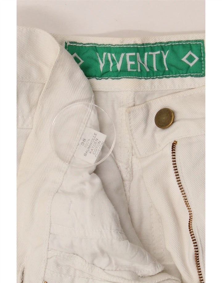 VIVENTY Womens Pencil Skirt EU 38 Medium W28  White Cotton Vintage Viventy and Second-Hand Viventy from Messina Hembry 