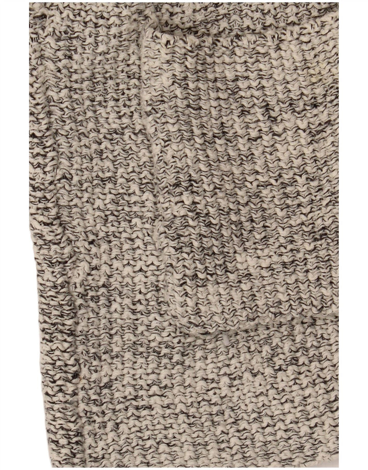 Offener Strickjackenpullover für Damen von Zara, UK 14, Mittelgrau meliert