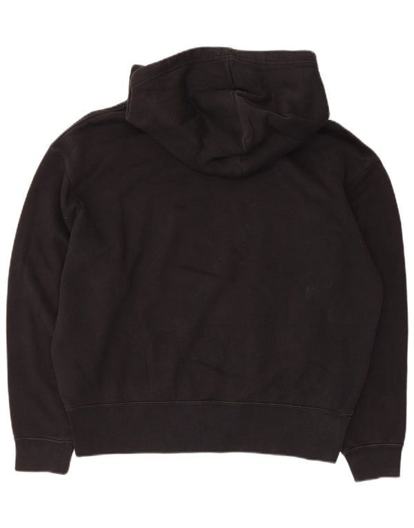 Nike Damen-Pullover mit übergroßem Kapuzenpullover, Gr. 6, XS, schwarze Baumwolle