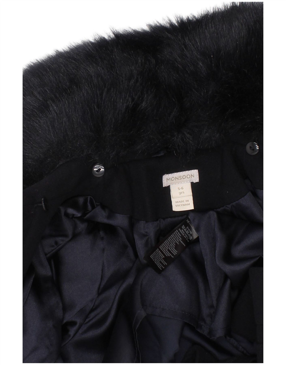 Monsoon Mädchenmantel, 5–6 Jahre, Marineblau, Polyester