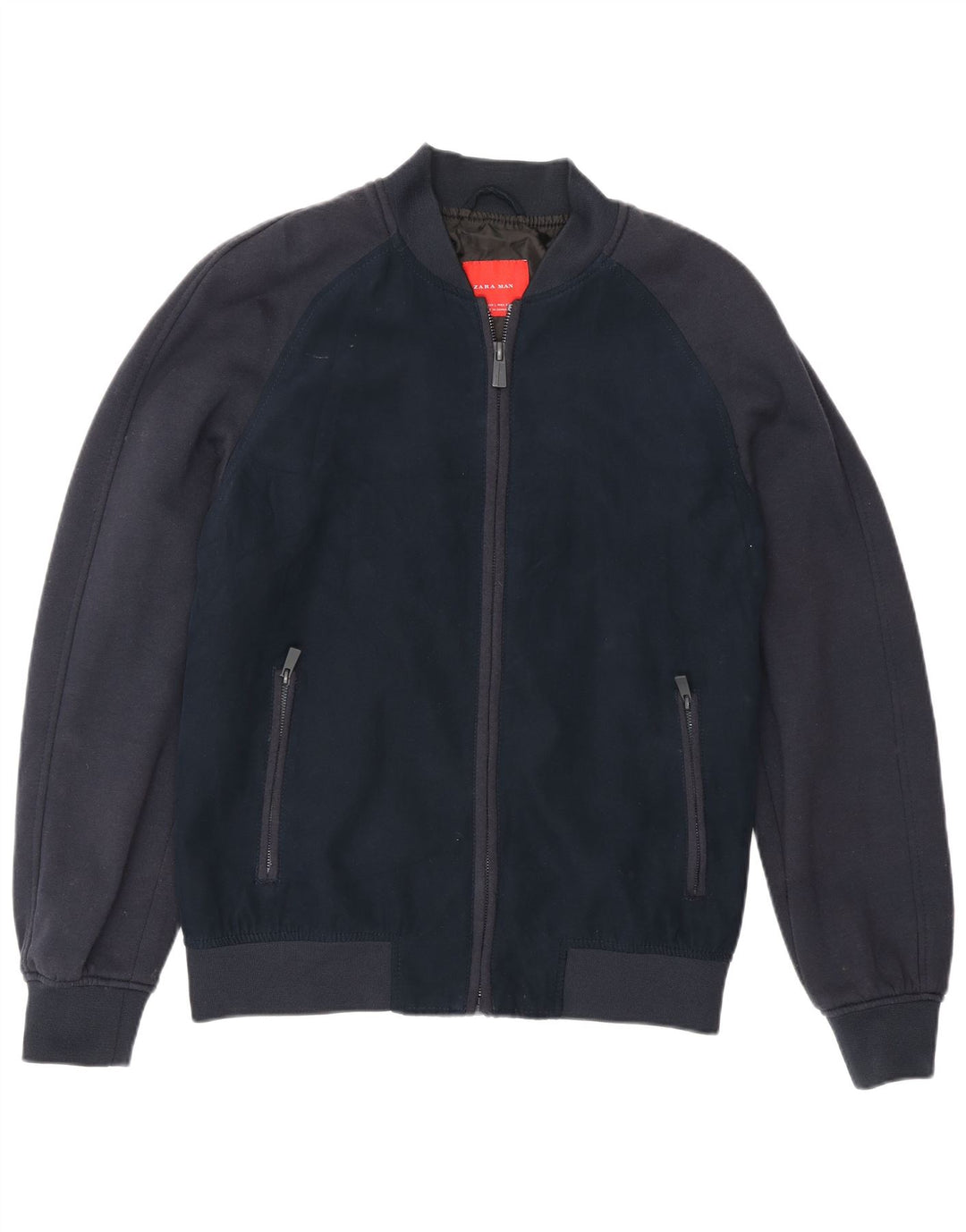 Zara Herren Bomberjacke UK 40 Large Marineblau