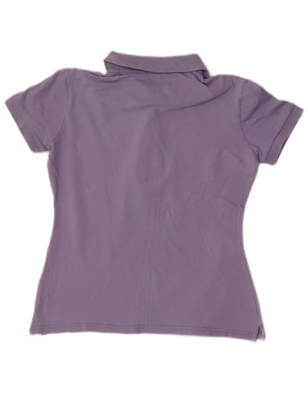 Geox Damen-Poloshirt mit normaler Passform, UK 10, Größe S, Lila