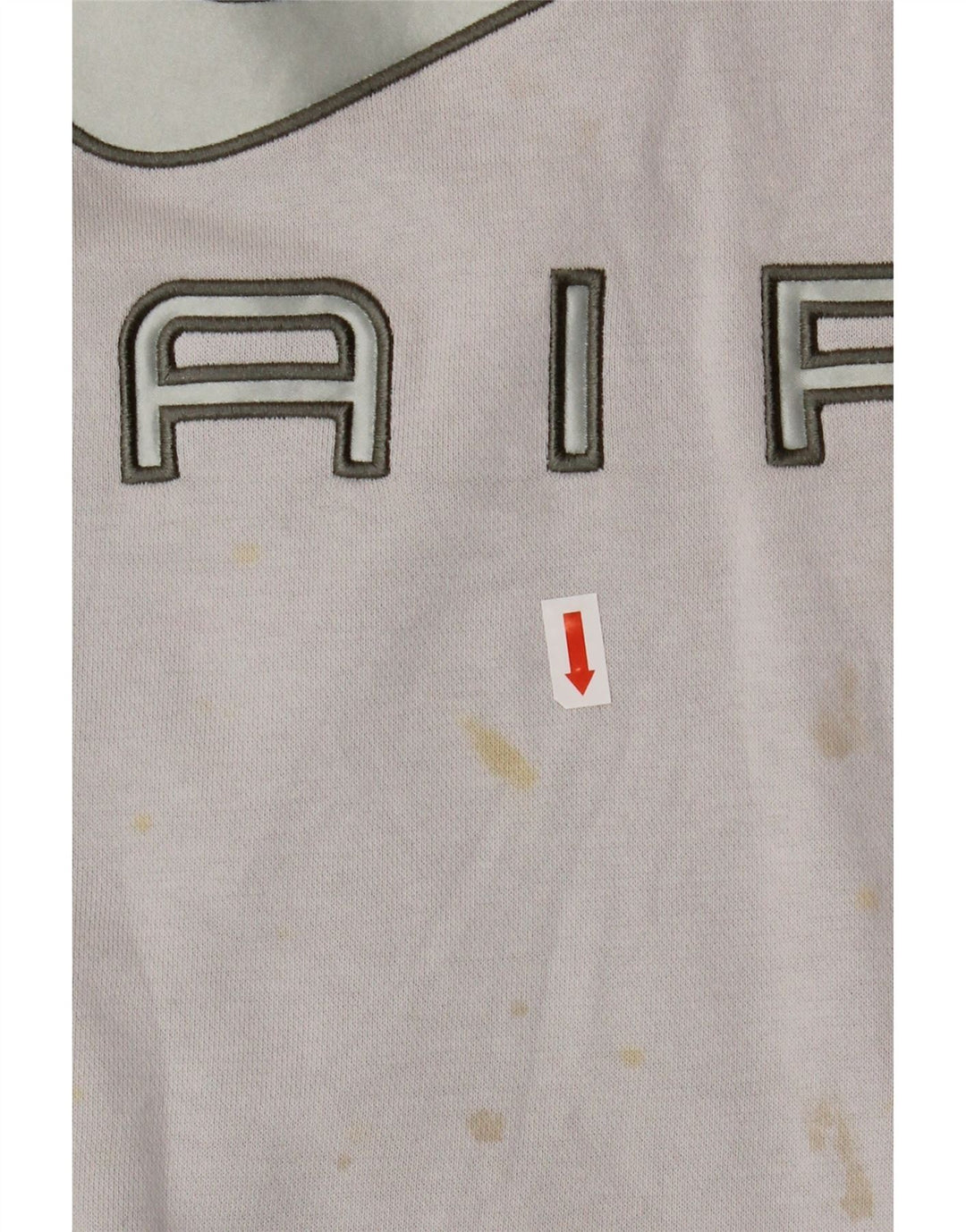 Nike Damen Graphic Sweatshirt Pullover UK 14 Mittelgraue Baumwolle