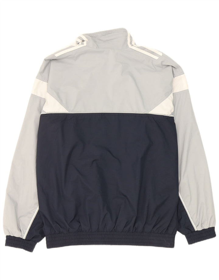 Adidas Herren-Trainingsanzug-Top-Jacke, UK 38/40, mittleres Marineblau, Farbblock