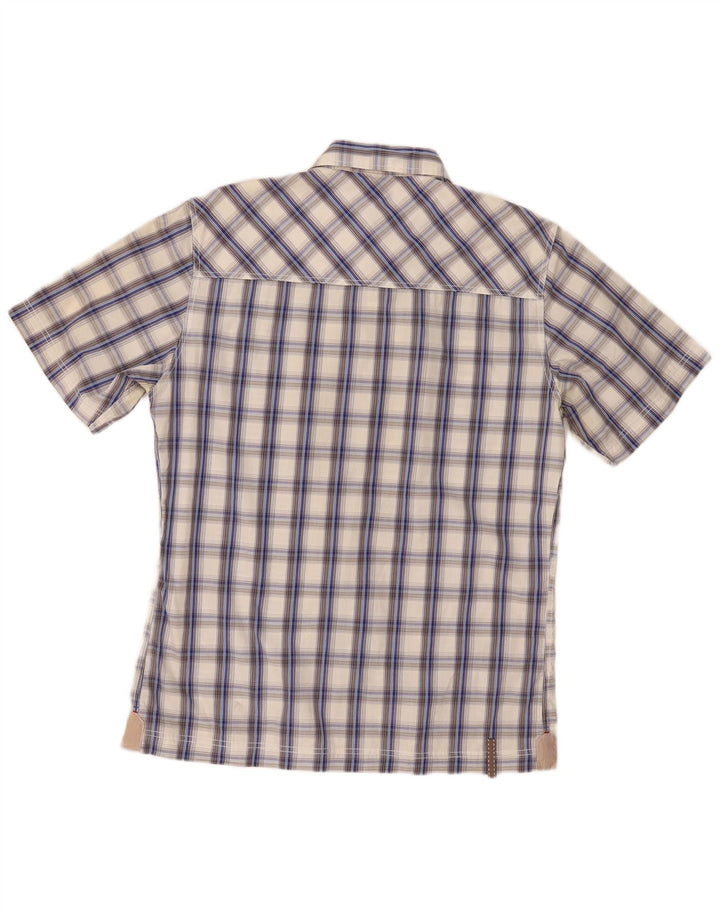 Berghaus Herren Kurzarm-Kurzarmhemd, groß, blau kariert