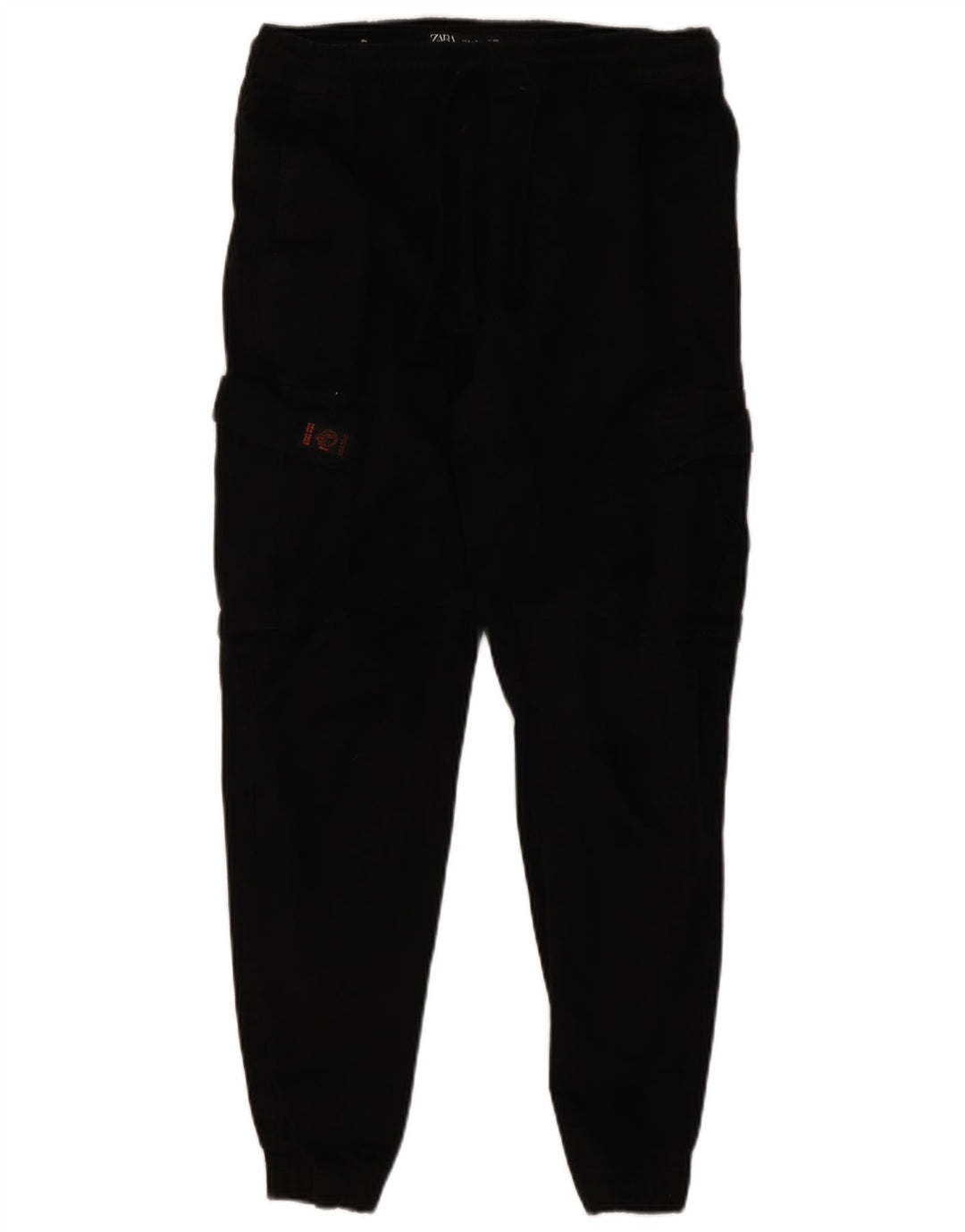 Zara Herren-Jogginghose, Cargohose, Größe M, W30, L27, Schwarz, Baumwolle