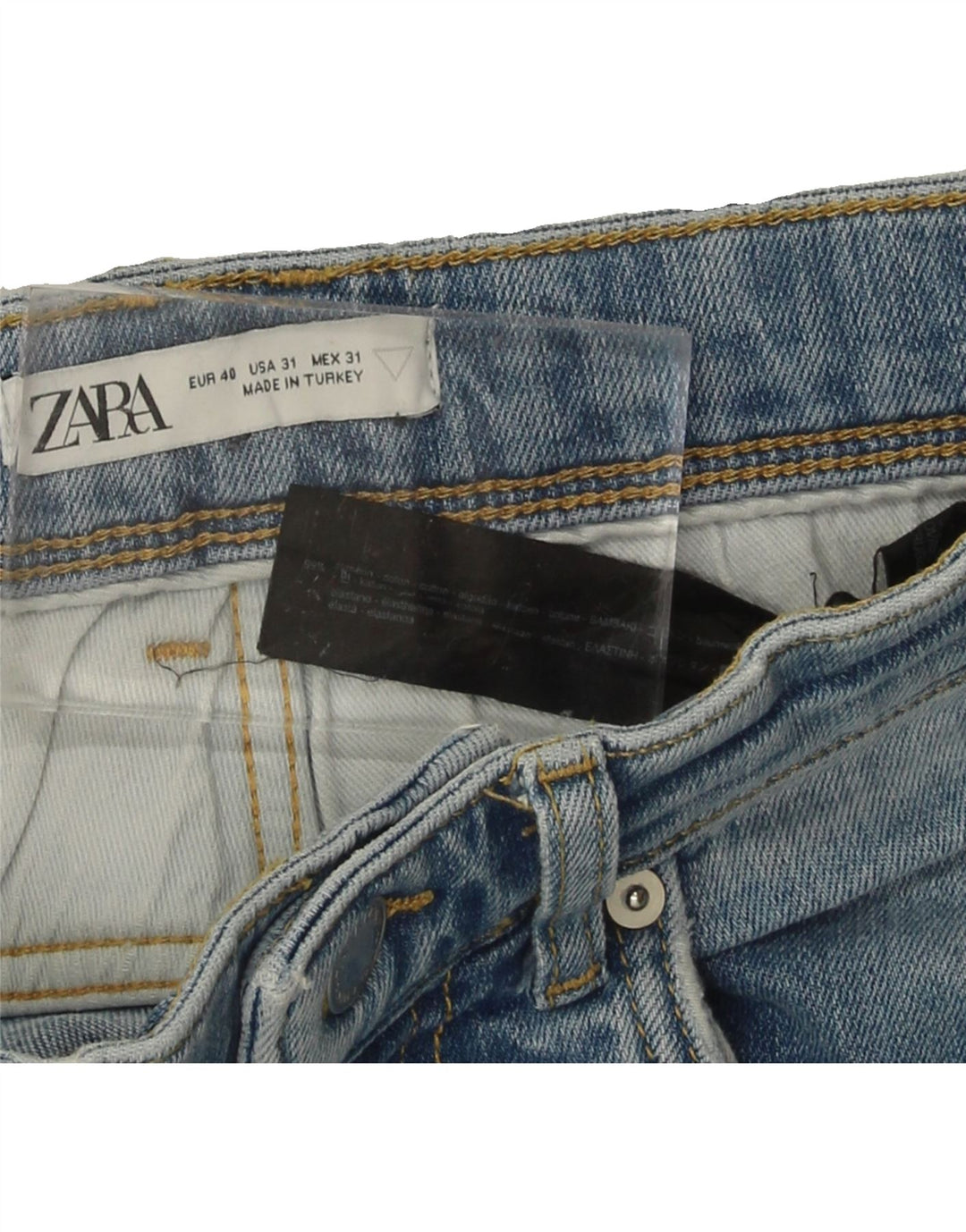 ZARA Mens Straight Jeans EU 41 Medium W31 L31 Blue Cotton Vintage Zara and Second-Hand Zara from Messina Hembry 