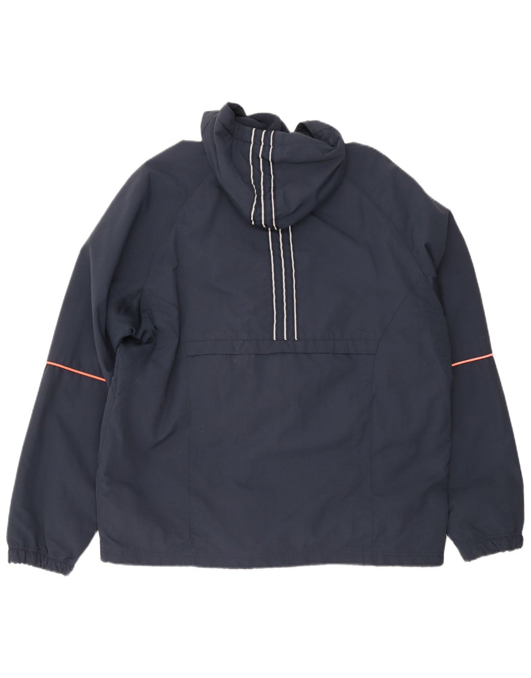 Adidas Herren-Anorakjacke mit Kapuze, UK 42/44, großes marineblaues Polyester