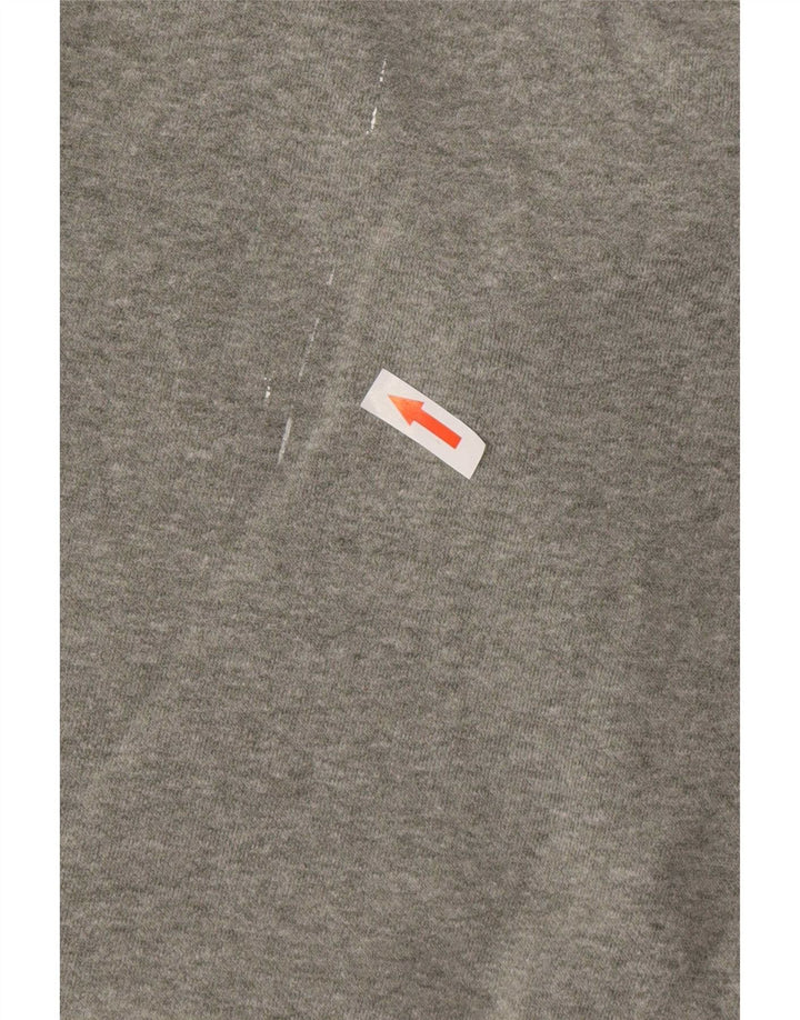 Columbia Damen-Sweatshirt mit Reißverschluss am Hals, UK 14, mittelgraue Baumwolle