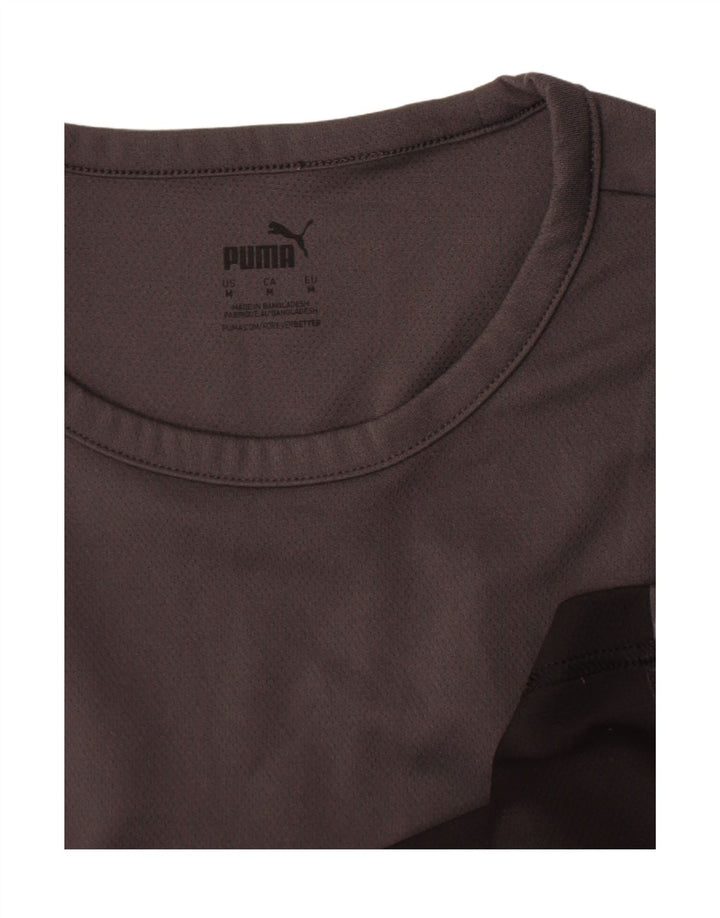 Puma Herren T-Shirt Top Mittelgrau Farbblock