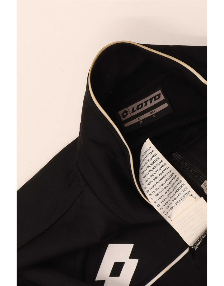 Lotto Herren-Trainingsanzug-Oberteil, Jacke, Größe S, Schwarz, Polyester