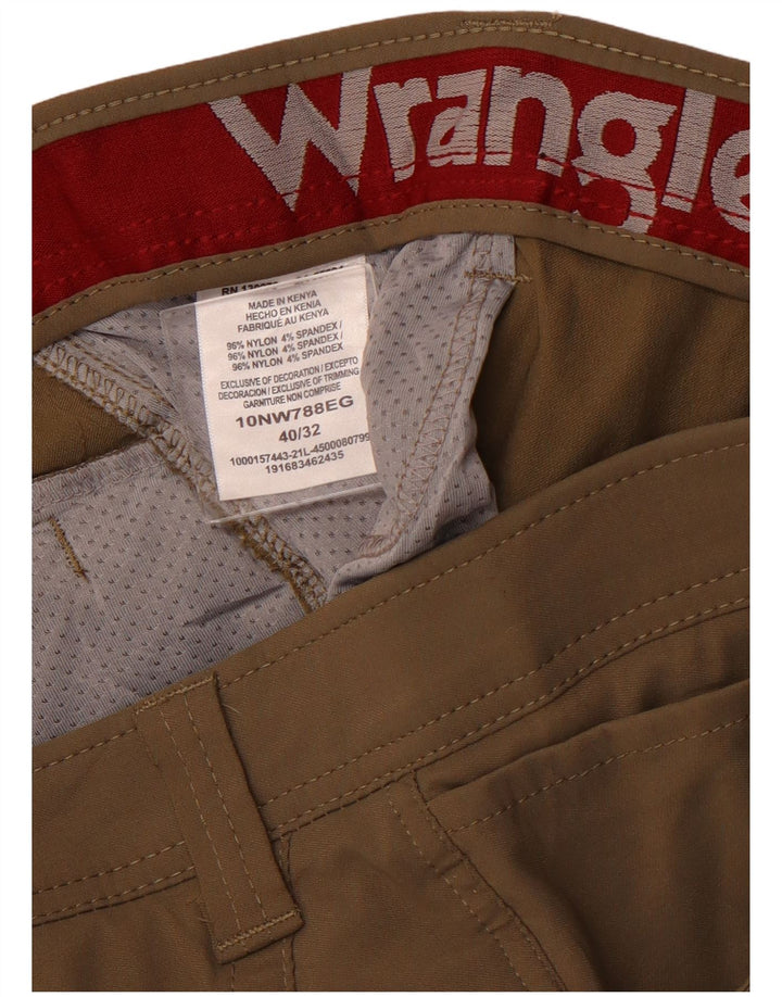 WRANGLER Gerade Wander-Cargohose für Herren, W40, L32, Khaki, Nylon