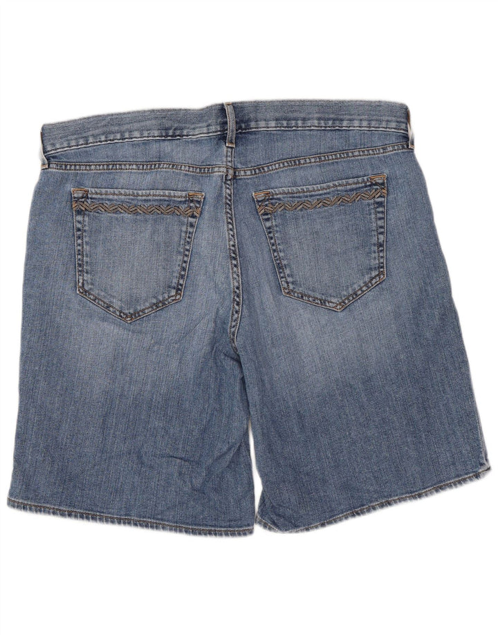Eddie Bauer Damen Jeansshorts US 12 Large W34 Blaue Baumwolle
