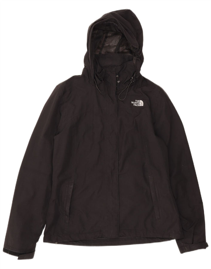 The North Face Damen-Regenjacke mit Kapuze, UK 14, mittelschwarz, Polyester