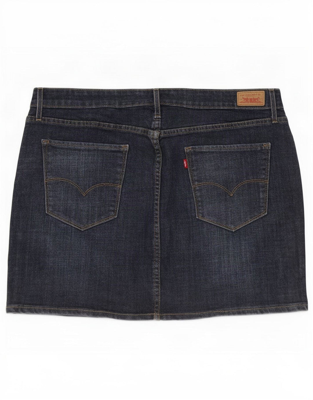 Levi's Damen Mini-Jeansrock US 16 XL W36 Blaue Baumwolle