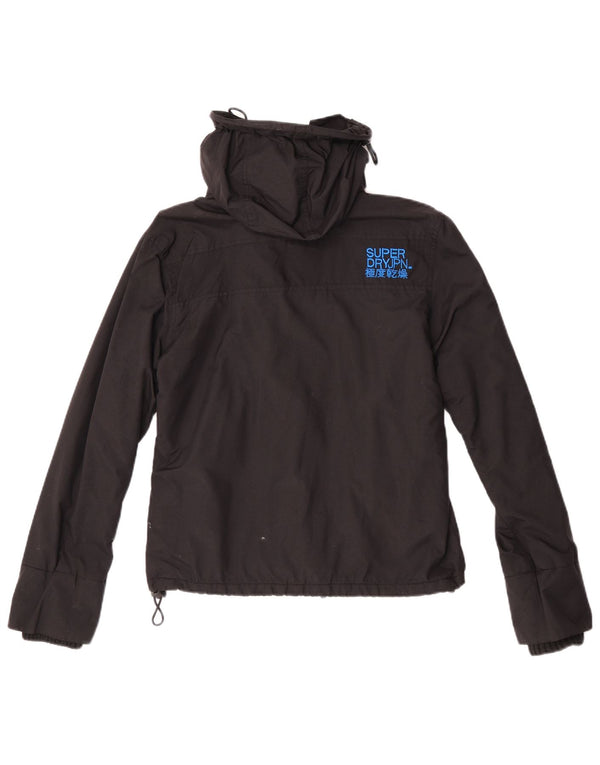 Superdry Damen Graphic Windjacke UK 14 Medium Schwarz