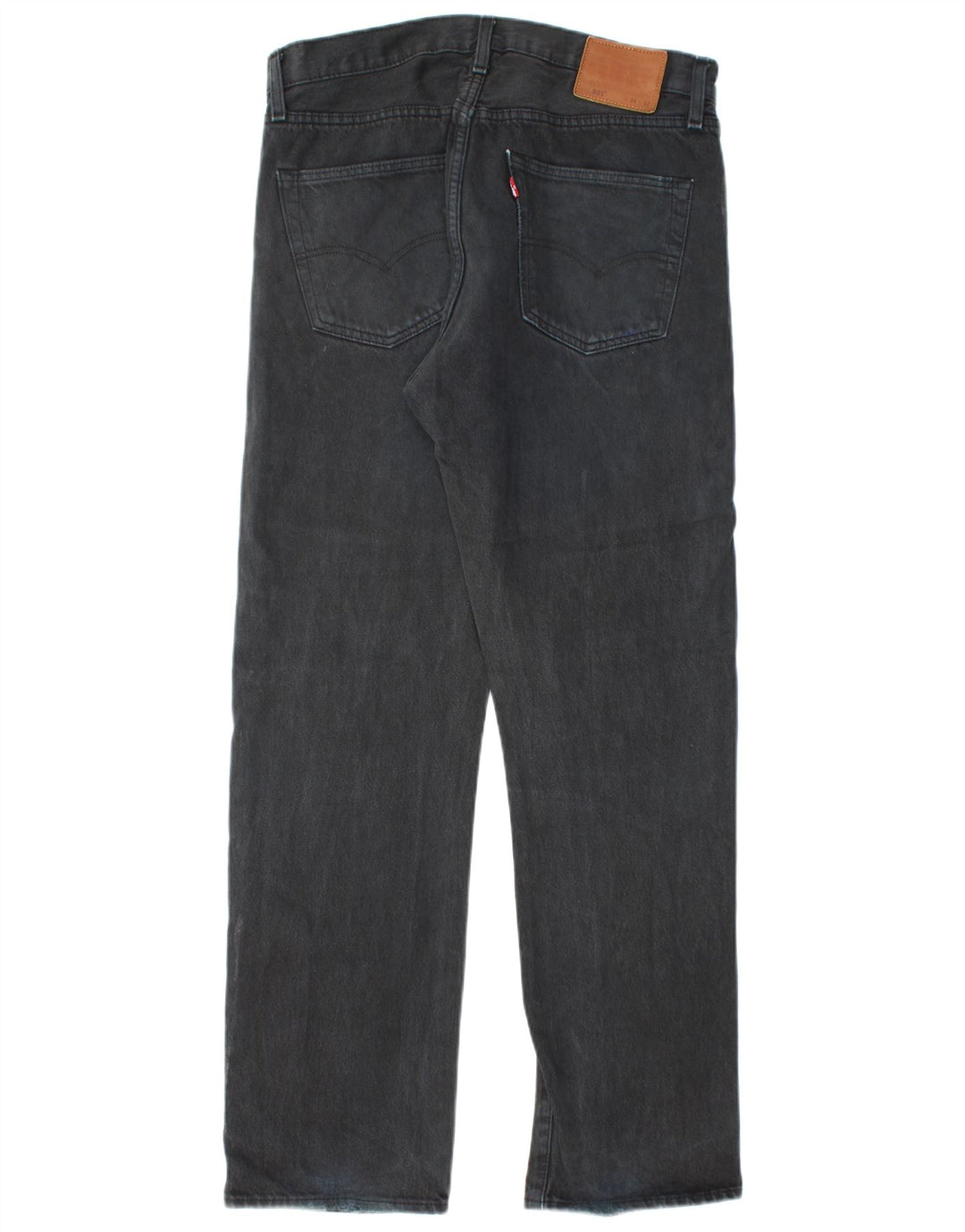 LEVI'S Herren 501 Straight Jeans W34 L32 Schwarze Baumwolle