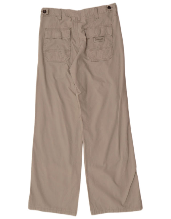 Wrangler Damen-Chinohose mit lockerer Passform, W28, L30, graue Baumwolle
