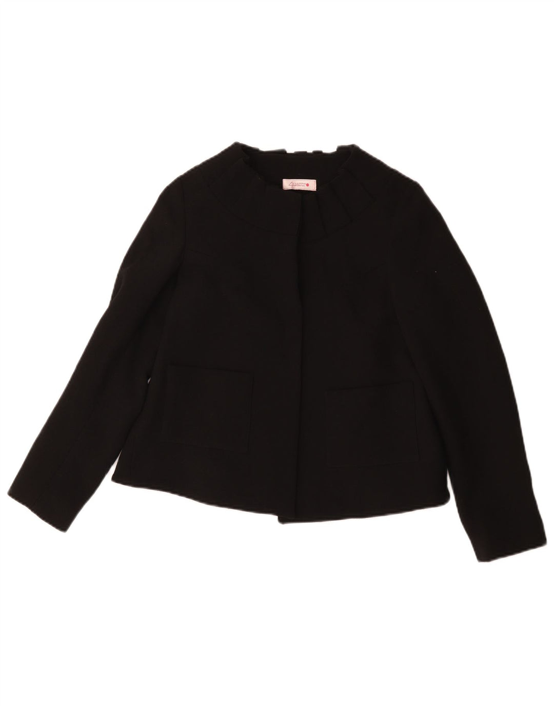 Vintage Damen Blazer Jacke IT 40 Kleine schwarze Wolle