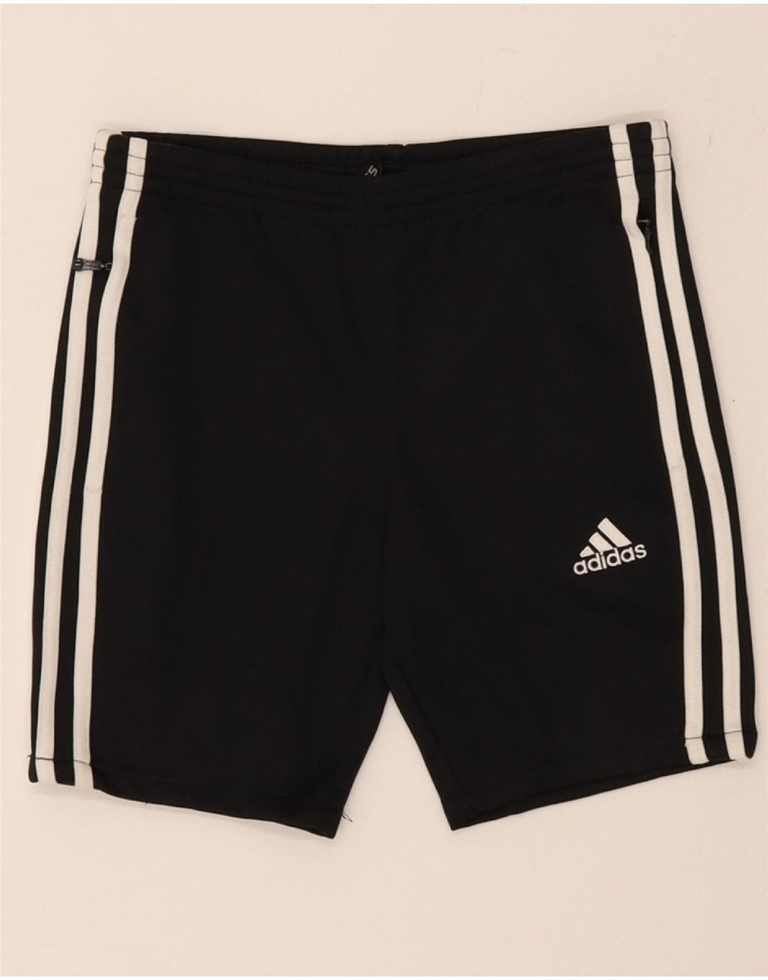 ADIDAS Boys Clima 365 Sport Shorts 9-10 Years Black Polyester Vintage Adidas and Second-Hand Adidas from Messina Hembry 