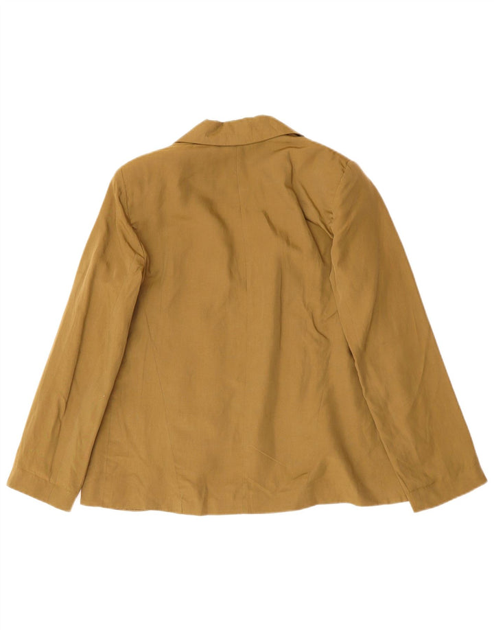 TOPSHOP Damen-Blazer, übergroß, offen, UK 10, Größe S, Khaki, Lyocell