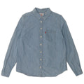 Levi's Damen-Hemd mit klassischer Passform, UK 14, mittelblaue Baumwolle