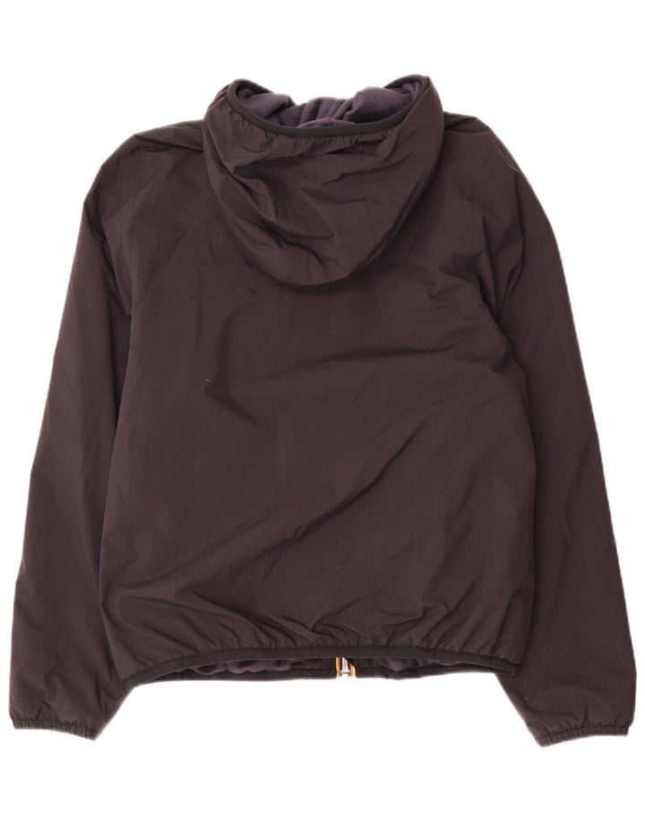 K-Way Damen-Windbreakerjacke mit Kapuze, UK 14, mittelschwarz, Polyamid