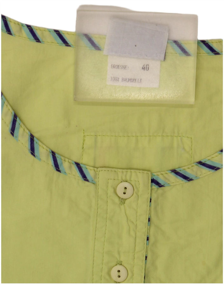 Maier Womens Graphic Bluse Top EU 40 mittelgrüne Baumwolle