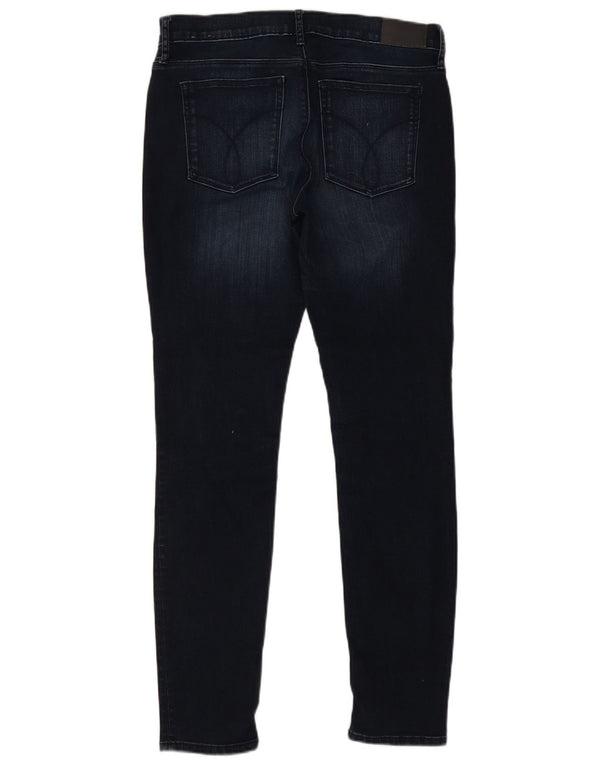 Calvin Klein Damen Skinny Jeans W32 L32 Marineblau Baumwolle