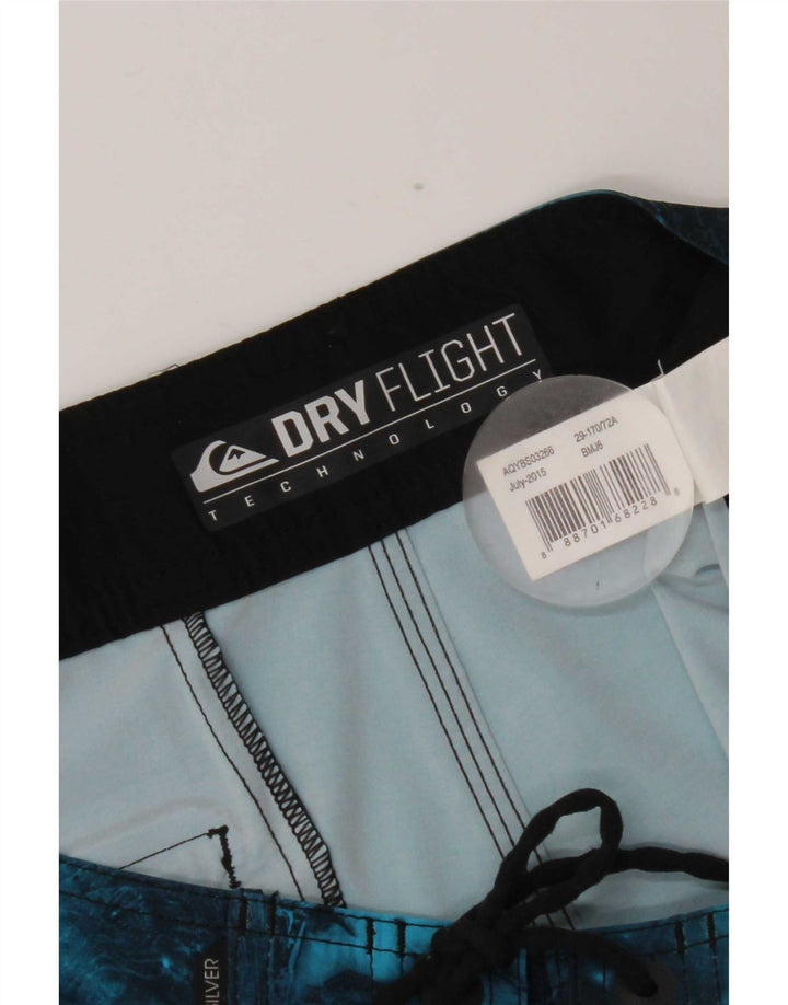 Quiksilver Herren-Badeshorts, klein, blau, geometrisch, Polyester