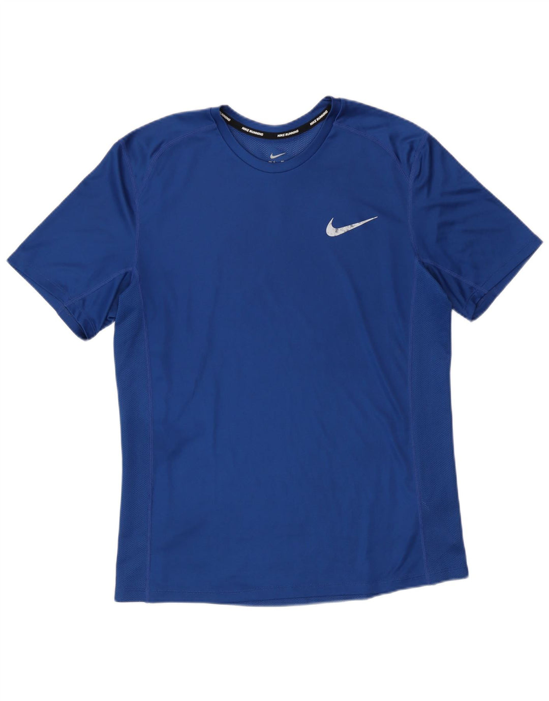 Nike Herren Dri Fit T-Shirt Top Mittelblaues Polyester