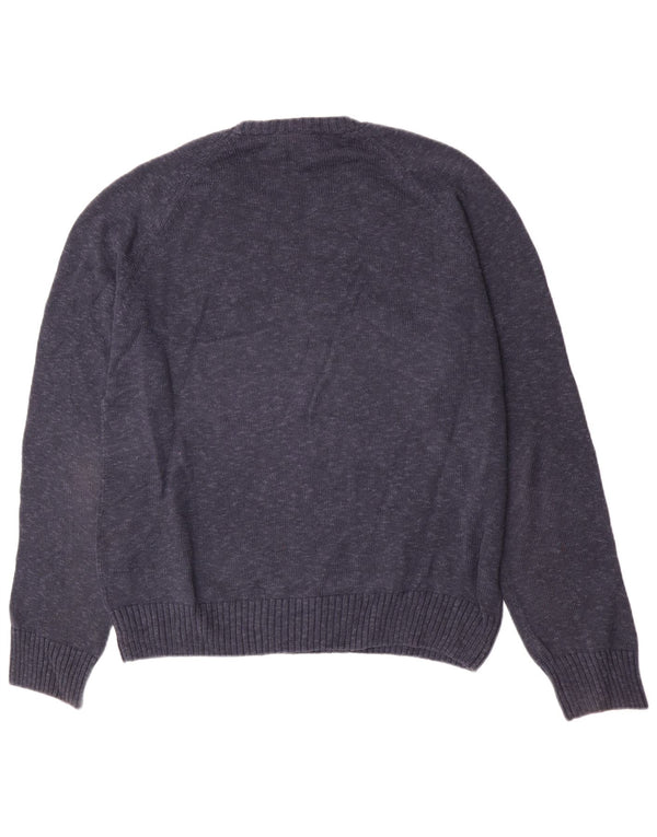 Timberland Herren-Pullover mit Rundhalsausschnitt, XL, marineblau gefleckte Baumwolle