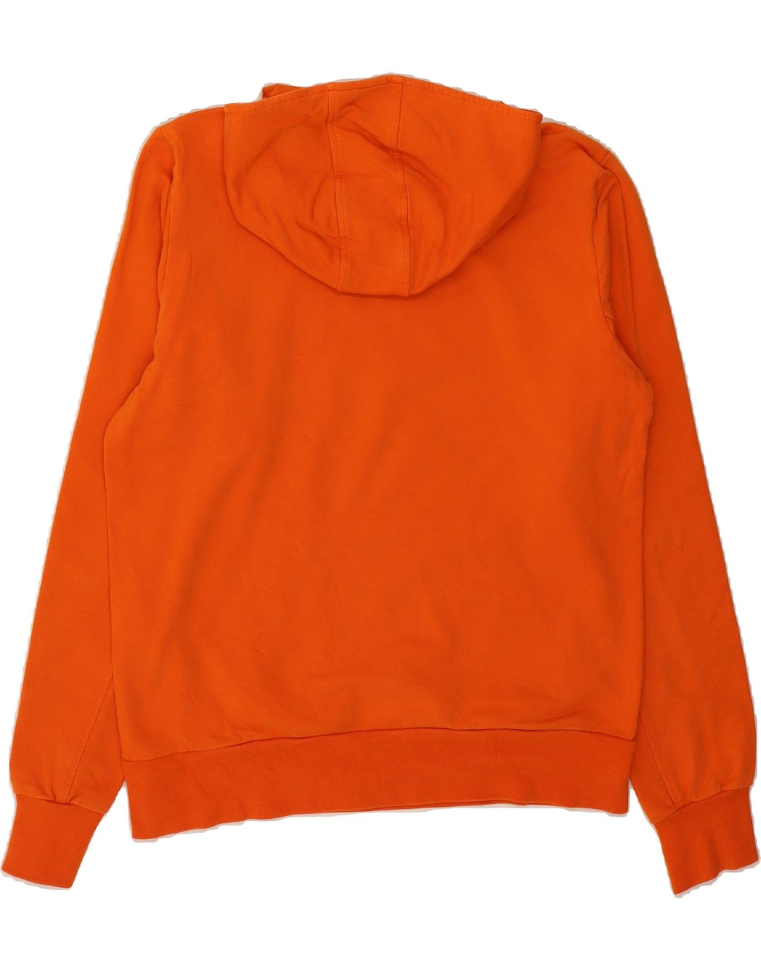 ERREA Womens Graphic Hoodie Jumper UK 14 Medium Orange Cotton Vintage Errea and Second-Hand Errea from Messina Hembry 