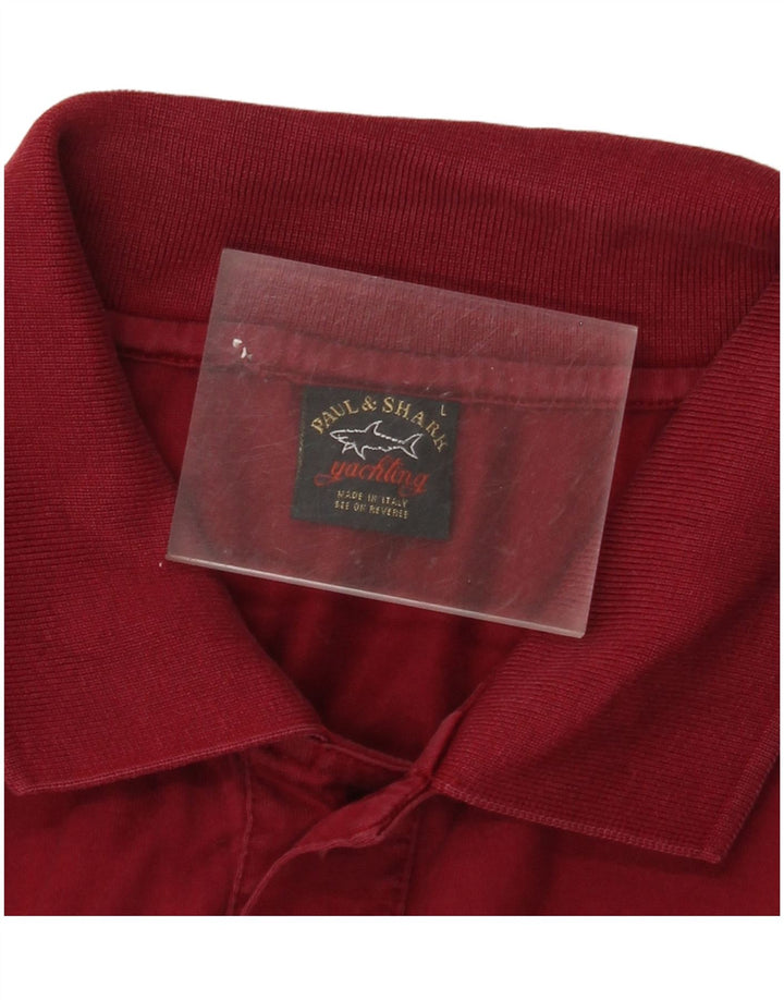 PAUL & SHARK Herren Yachting Poloshirt Large Burgund