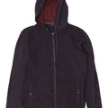 Ted Baker Herren-Cardigan mit Kapuze und durchgehendem Reißverschluss, Größe 2, klein, Marineblau