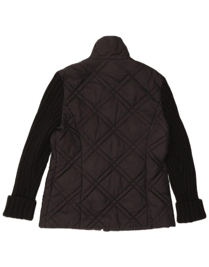Max & Co. Damen Steppjacke UK 10 Small Schwarz Polyamid