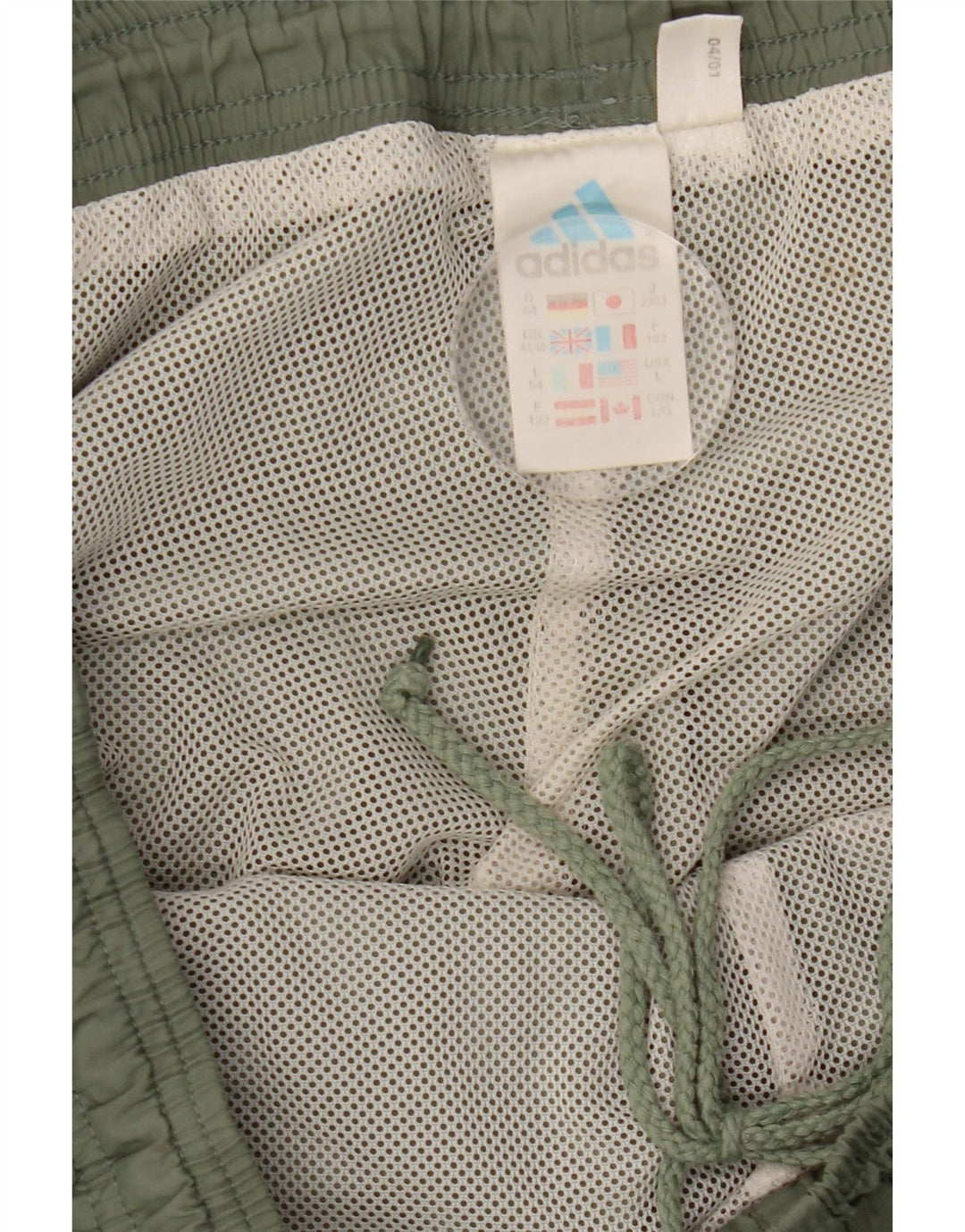 Adidas Herren-Trainingshose, Größe 44/46, groß, Khaki, Polyester